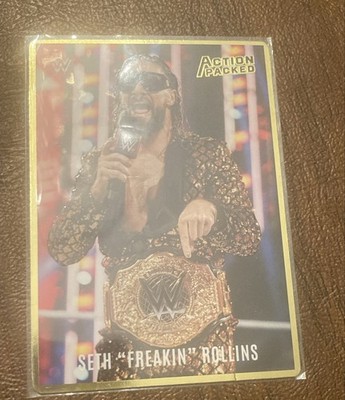 2023 Panini Chronicles WWE - Action Packed Seth Rollins #AP-17 Gold