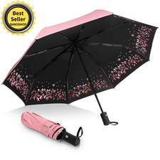 Sakura Umbrella-Windproof anti Rain/Sun,Cherry Blossom Folding Umbrella.........