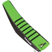 DCOR - 30-20-477 - Factory Reinforced Seat Cover, Black/Green/Black Ribs