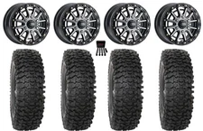 ITP SD10 Bdlk 15x6.5 Wheels GM 35" RC500S Sticky Tires Can-Am Maverick R