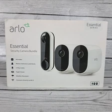 Arlo Essential Security Camera Bundle 2 Cameras & Doorbell 1080p