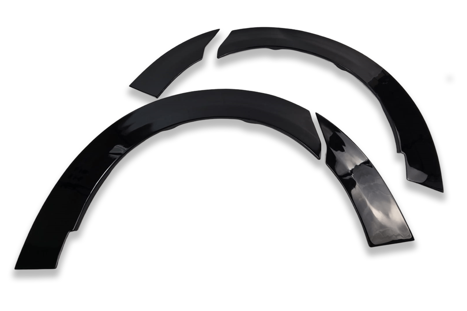 To Fit Ford Transit Custom 2024+Wheel Arch Trims - Gloss Blck Transit Wheel Arch