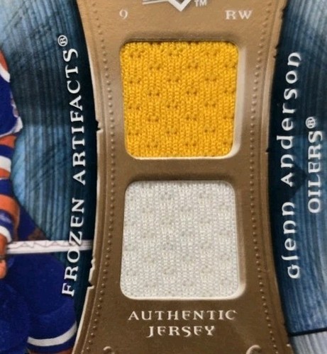 2009-10 Upper Deck Artifacts GLENN ANDERSON Frozen Artifacts Dual Jersey /199 - Picture 3 of 6