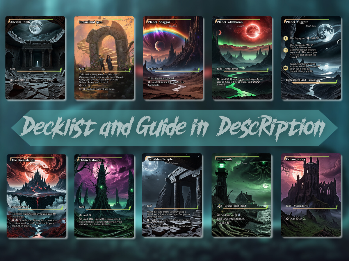 Cthulhu Themed Eldrazi Commander MTG Alt-Art Deck. Ready to Play!