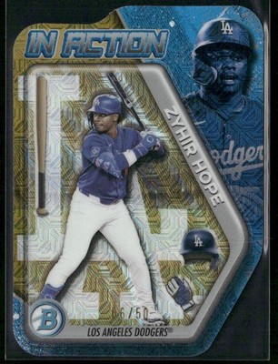 2025 Bowman Chrome Zyhir Hope Gold Mojo Refractor /50