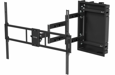 VIVO Recessed In-Wall TV Mount for up to 100'' LED LCD Screens, Ultra Low Profile