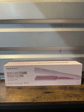 FOXYBAE Sleek & Slay Ceramic Grande 1.75" Flat Iron -Pink Hair Straightener