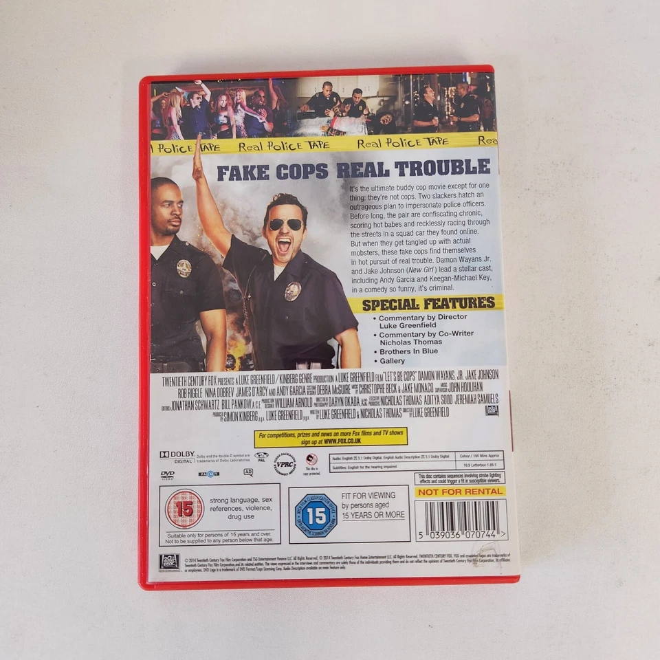Lets Be Cops - Andy Garcia - 15 - DVD - Tested / Working - Free P&P - VGC - Image 2 of 4