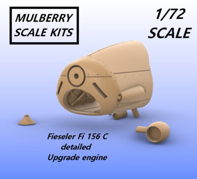 1/72 german FIESELER FI 156 C SUPERDETAILED ENGINE parts MULBERRY SCALE K