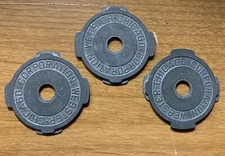 Lot Of Three Webster-Chicago Corporation Metal 45 Adapters