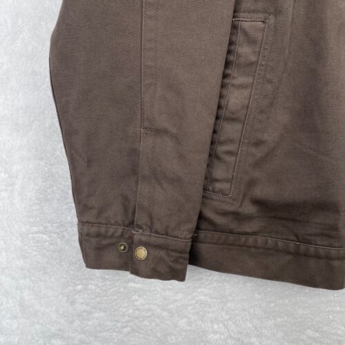 Dri Duck Jacket Men XXL Brown Maverick Chore Barn Work Flannel Plaid Lined New - Picture 3 of 13