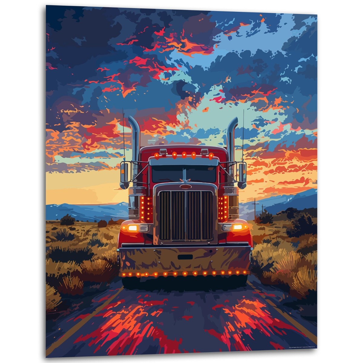 TRUCK FURNITURE アートポスター フレーム ① TRUCK WORKS POSTER
