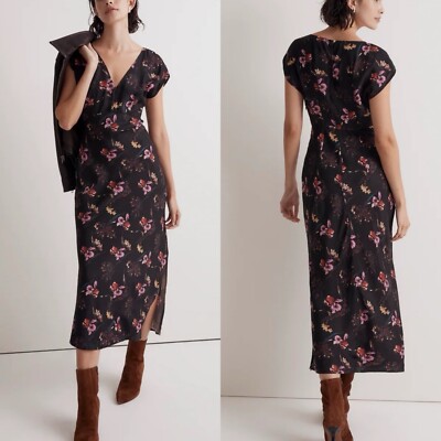 felicia midi dress Felicia Floral Print Bustier Midi Chiffon Dress