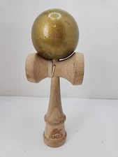 Kendama 7" Japanese Wooden Skill Toy AKO Gold Ball
