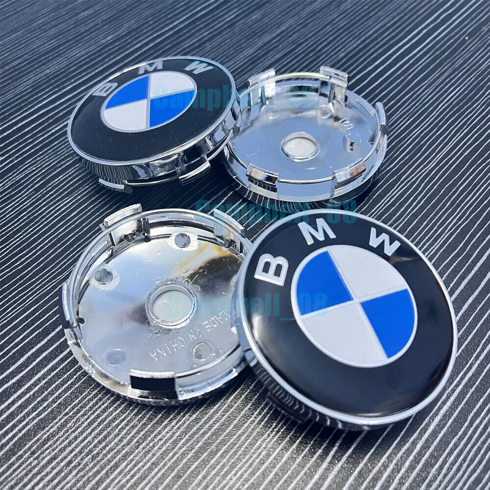 4 Piece For B-M-W Auto Car Emblem Wheel Rim Hub Cover Emblem 60mm NEW