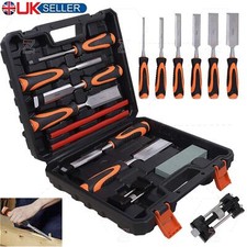 10PC - 6-13-19-25-32-38mm Wood Chisel Set Woodworking Bevel Edge Hand Carpentry