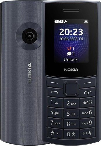 Nokia 110 4G (2023) Mobile Phone SIM-Free Unlocked Dual SIM Midnight Blue - Afbeelding 3 van 4