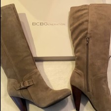 BCBG Generation Moon suede boots in taupe - S...