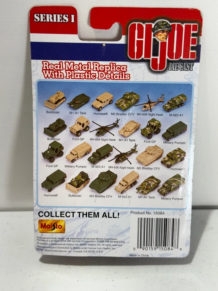 GI JOE SERIE 1 TANQUE MILITAR EJÉRCITO JUGUETE 1/64 M1-A1 DIECAST 2001 MAISTO NUEVO Foto 2 de 3