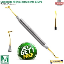 Dental Composite Filling Instruments CIG#6 Gold Color Tip Restoration instrument