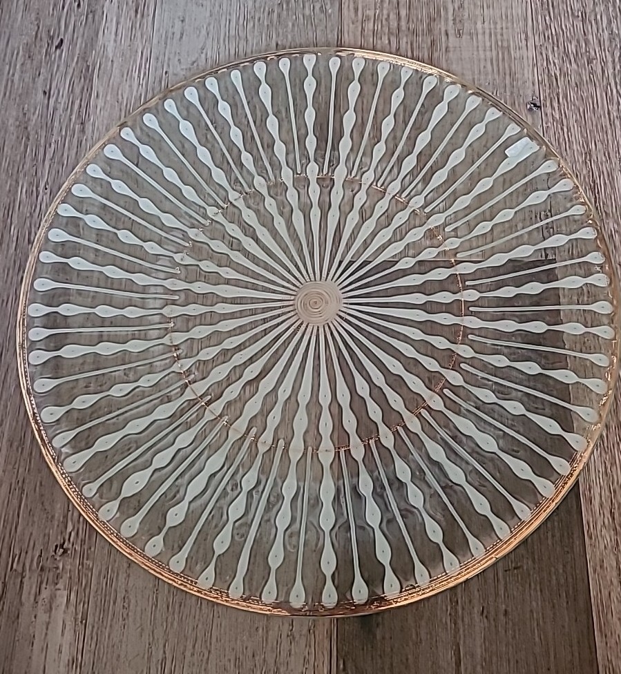 HIGGINS ART GLASS CHARGER PLATE eBay