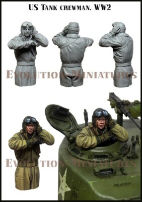 EVOLUTION MINIATURES US TANK CREWMAN WWII EM35224 1:35