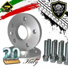 2 DISTANZIALI 20 mm 4x100 60.1 + 8 BULLONI PER RENAULT CLIO/2/3/4 CAPTUR TWINGO