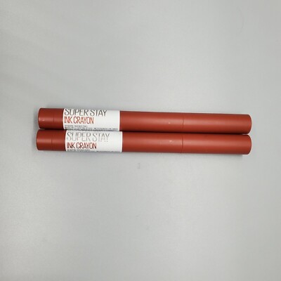 2 Maybelline New York Super Stay Matte Ink Crayon Lip Pencil #115 Know No Limits