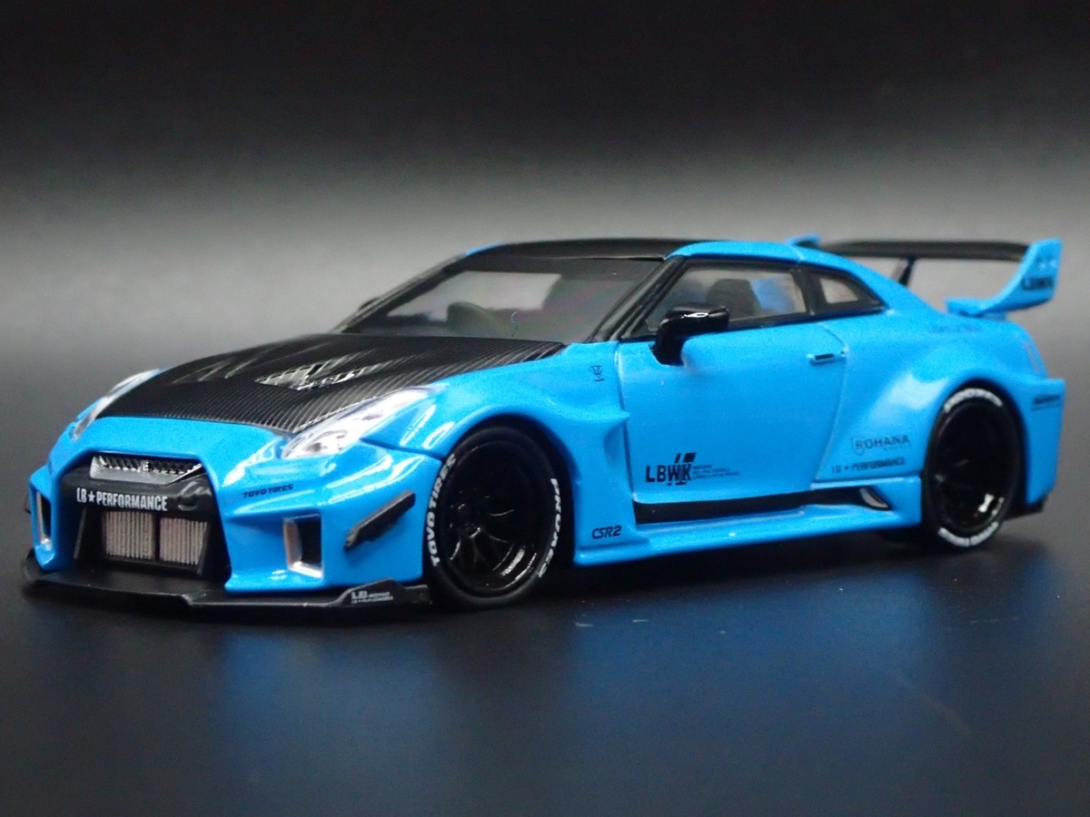 商品Ｎｏ.３５９９★ＫＪ・ＭＩＮＩＡＴＵＲＥＳ☆ＮＩＳＳＡＮ・ＧＴ―Ｒ★ＬＢＷＫ KJ Miniatures 1:64 Model Car Nissan LBWK GT-R R35 Alloy Die
