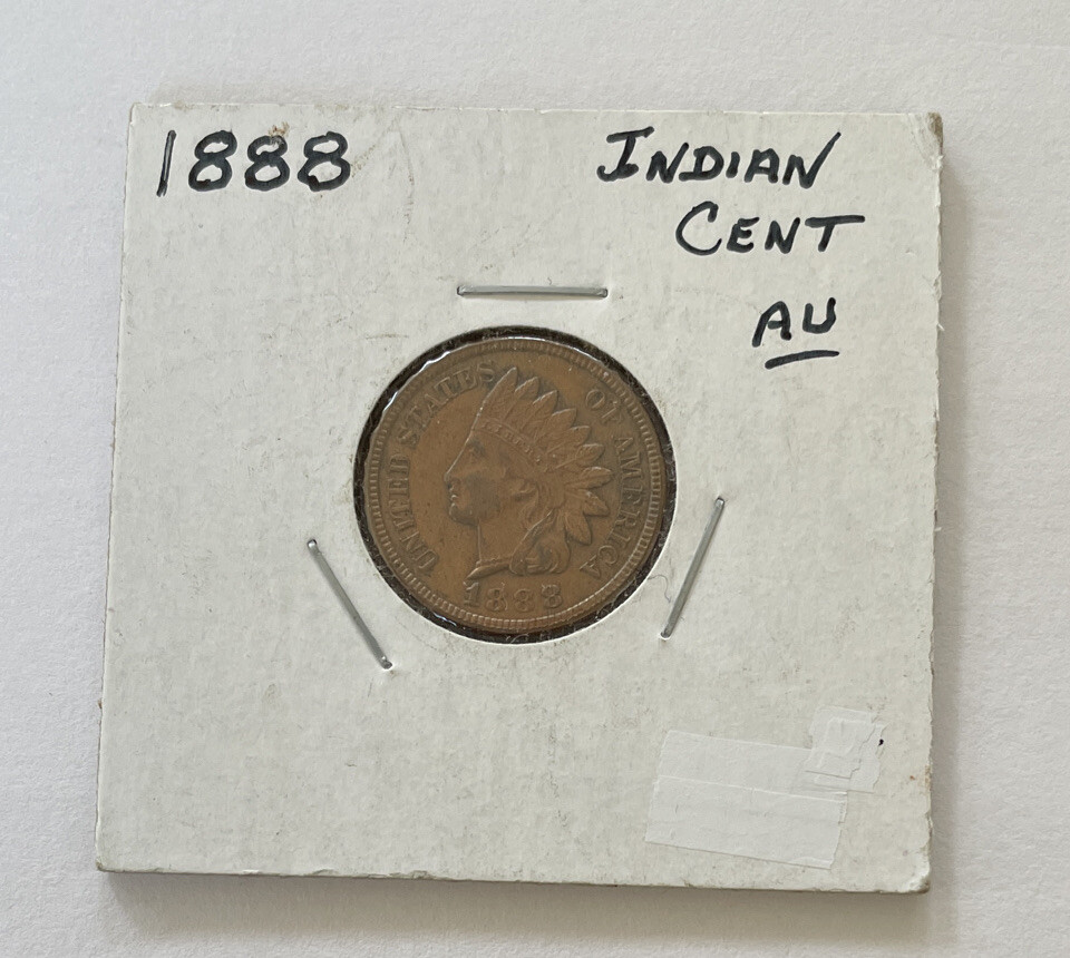 1888 Indian Head Cent Penny AU T745 | eBay