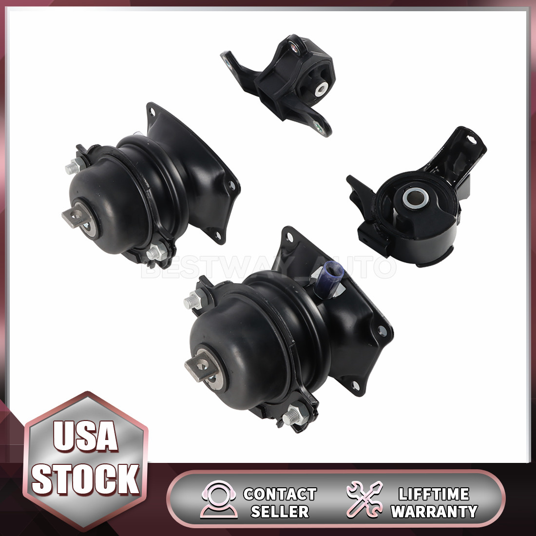 Engine Motor & Trans Mount 4PCS Set Fit 20092015 Honda Pilot 3.5L AWD