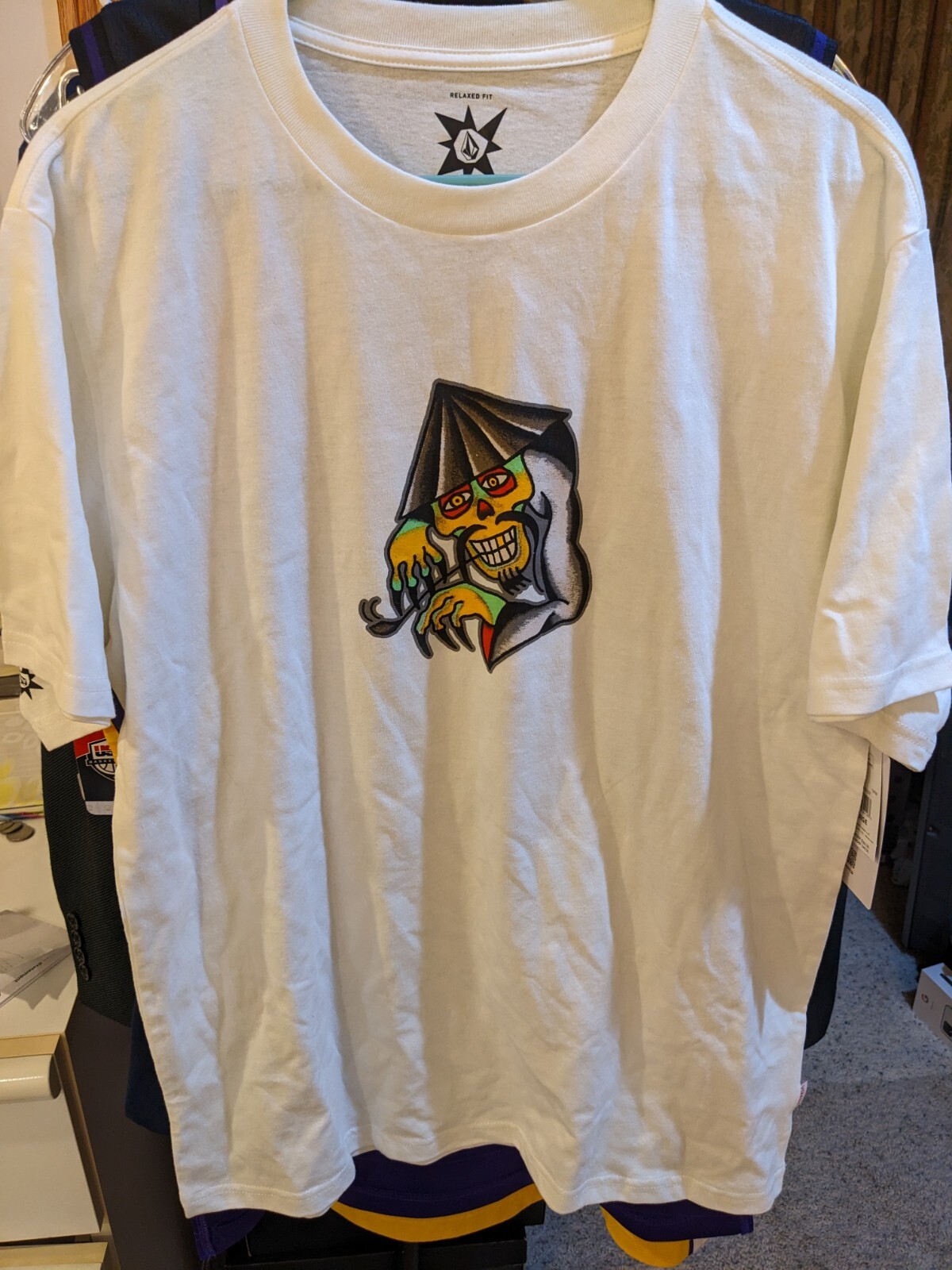 Volcom T Shirt Yusuke Piper Short Sleeve Large