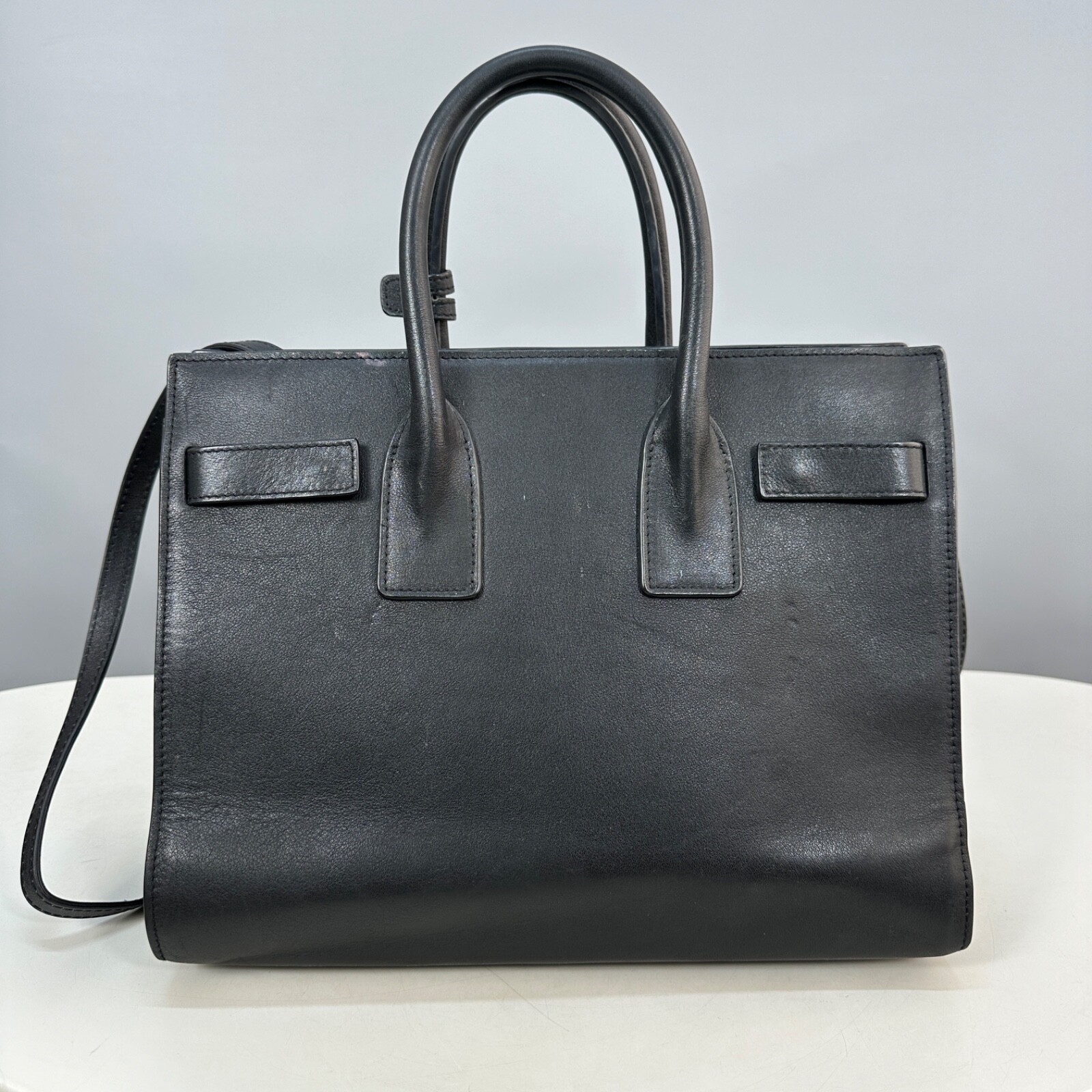 YSL YVES SAINT LAURENT BORSA DA GIORNO BORSA SHOL NERA