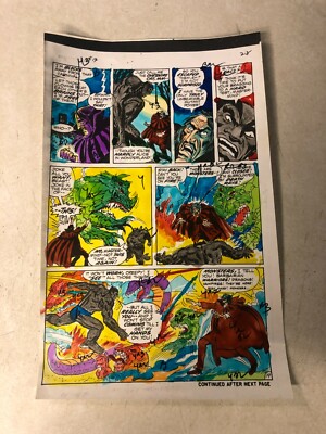  AMAZING ADVENTURES #13 comic ART color guide BEAST of X-MEN 1972 MASTERMIND