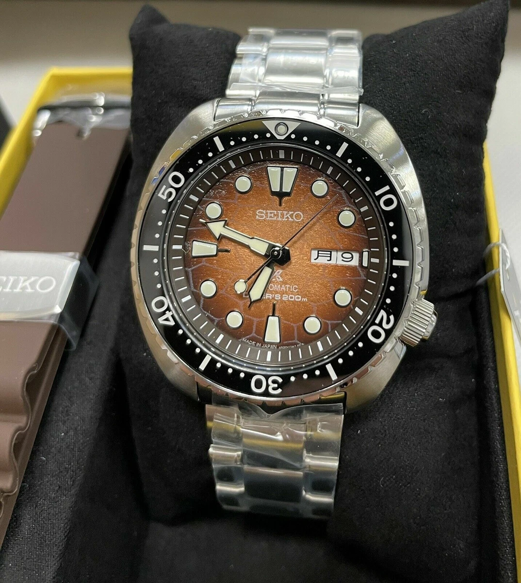 SEIKO SRPH55 PROSPEX TURTLE DIVERS 200 M WITH EXTRA BROWN BAND | eBay