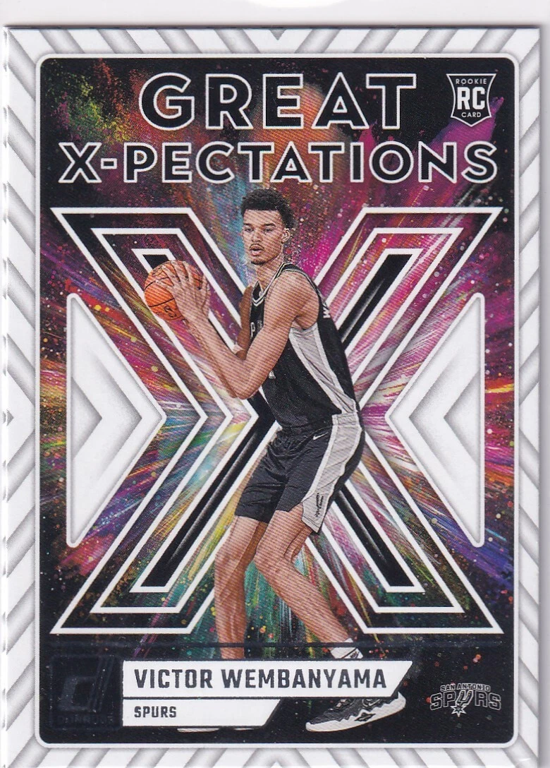 2023-24 Panini Donruss NBA No. 10 Victor Wembanyama Rookie Great X-Pectations
