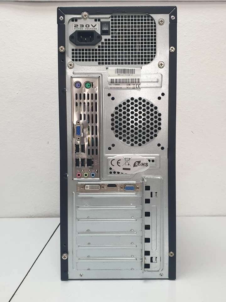 BIOSTAR G4ID3+ Windows XP Gamer PC Computer 4GB 2x 2,60GHz 1TB DVD HDMI VGA DVI  - Bild 2 von 4