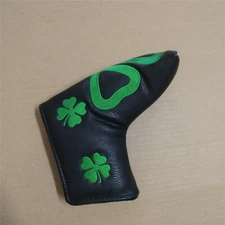 Universal Lucky Clover Golf Putter Cover Blade Headcover Pu Leather Head Cover