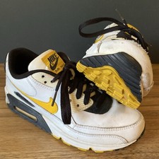 Nike Air Max 90 Laser Orange Size 6Y US Youth 6 Medium Width Yellow/White