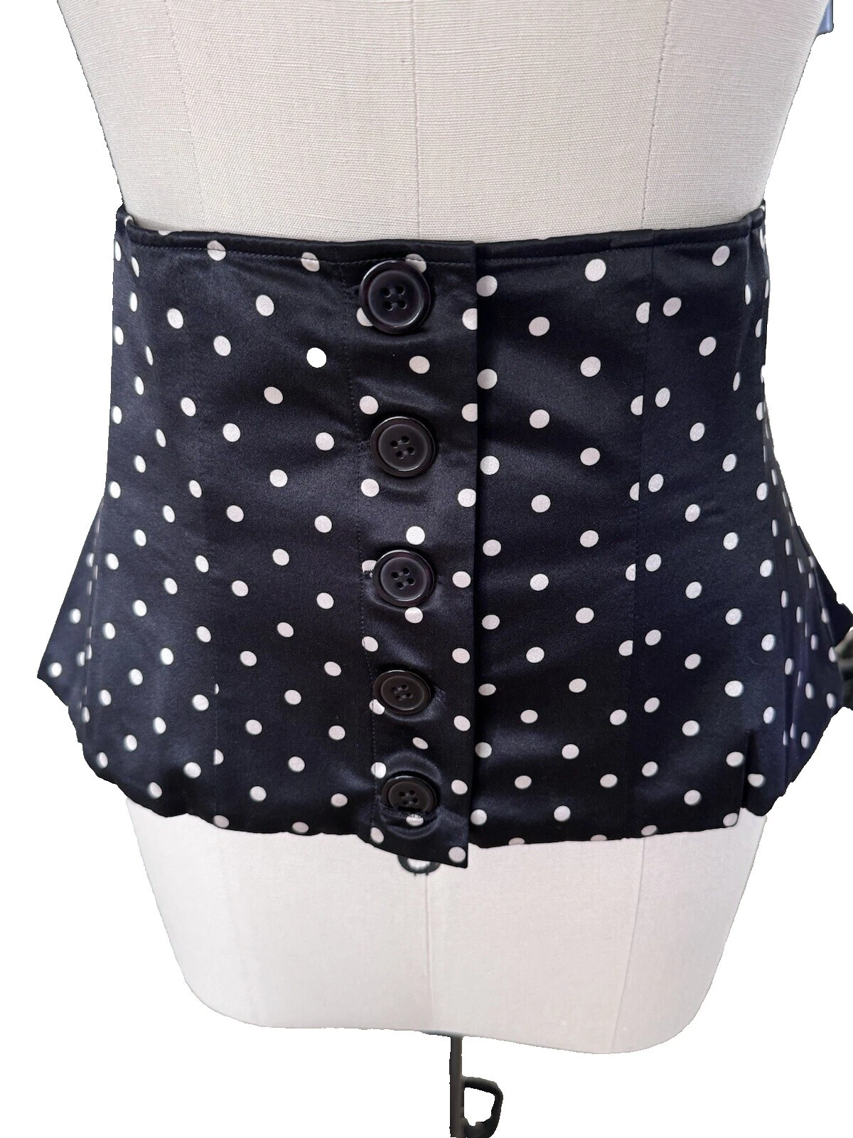 Пояс на талию в горошек черный для женщин