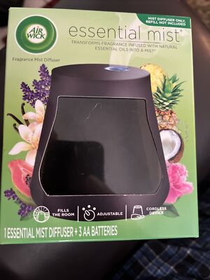 Air Wick Essential Mist Diffuser Natural Essential Oils Diffuser Black No Refill