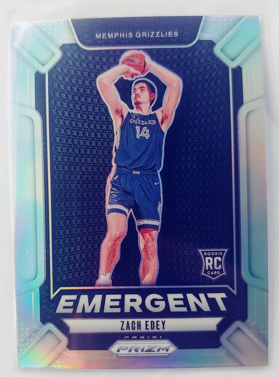 2024-25 Prizm Emergent - Zach Edey RC #16 - Silver Prizm