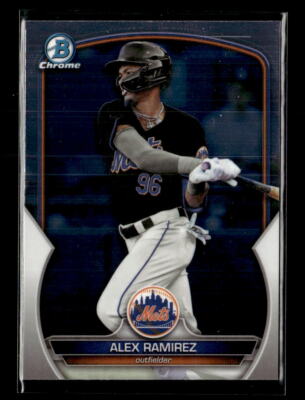 2023 Bowman Draft Chrome Alex Ramirez New York Mets #BDC-17 4 Card Lot