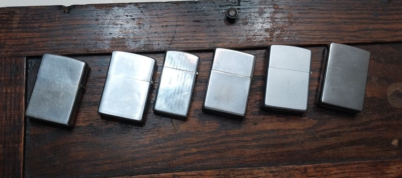 Lot Of 6 Vintage Zippo Lighters eBay
