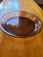 Vintage PYREX Pie Plate Baking Dish Amber Brown 9"/ 23cm #209 Made In USA Used