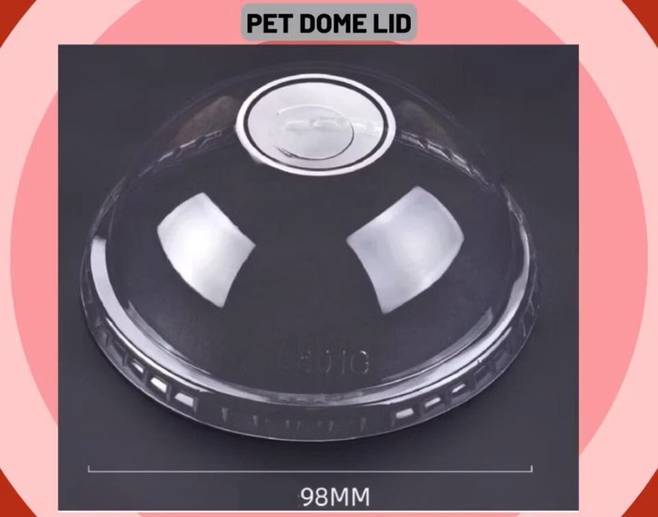 Clear Plastic Cup 12oz 14oz 16oz 20oz / Lid For Cup / Straws Black 8mm (99pcs) - Image 4 of 4