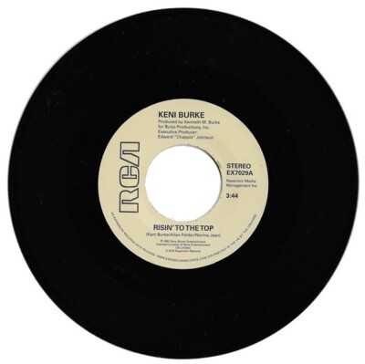 KENI BURKE ''''RISIN' TO THE TOP'''' / ''''HANG TIGHT'''' NEU UK 7'' SOUL R&B KLASSISCH