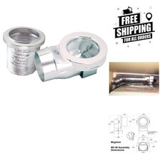 Magnetic Dryer Vent Coupling with 12" Approved Hose for Safe Installation