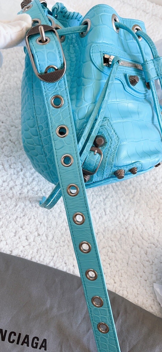 【VIP価格】BALENCIAGA Chic Crocodile Leather Maxi Bucket Bag 321832-41783-BALENCIAGA-RODEO-