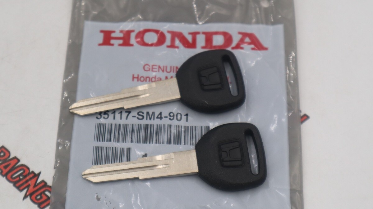 TWO Genuine OEM Honda Key Blank Accord Civic CR-V del Sol Prelude